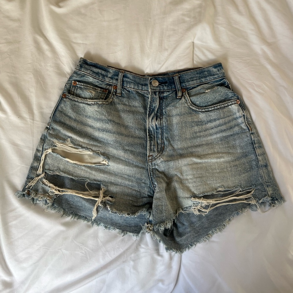 Light Wash Jean Shorts